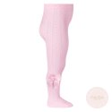 RAJSTOPY AŻUROWE Z KOKARDĄ PINK CONDOR #500 RAJSTOPY AŻUROWE Z KOKARDĄ PINK CONDOR #500
