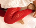RAJSTOPY OPENWORK WARM RED CZERWONE CONDOR #550 RAJSTOPY OPENWORK WARM RED CZERWONE CONDOR #550