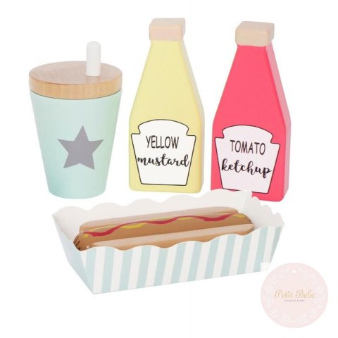 Drewniany zestaw hot dog, Jabadabado Drewniany zestaw hot dog, Jabadabado
