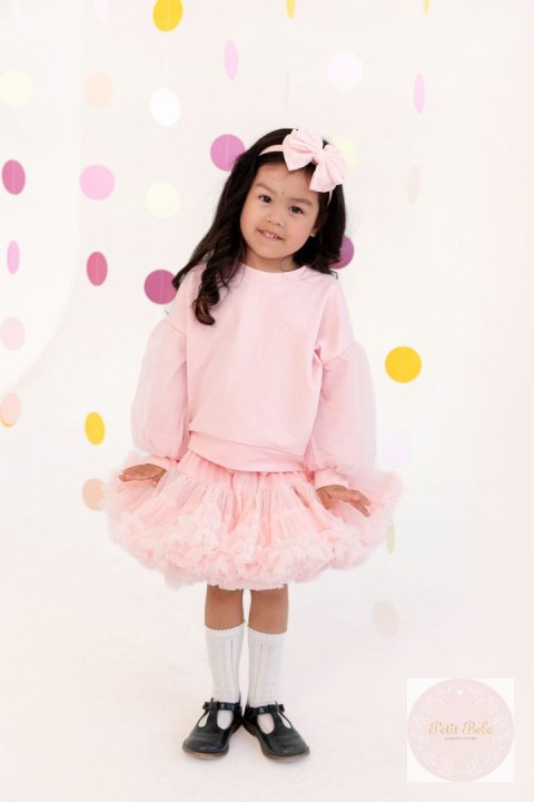 BLUZA PUF - PUDROWY RÓŻ MANUFAKTURA FALBANEK BLUZA PUF - PUDROWY RÓŻ MANUFAKTURA FALBANEK