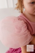 BLUZKA Z TIULOWĄ BUFKĄ- PUF PUF JASNY BRUDNY RÓŻ BLUZKA Z TIULOWĄ BUFKĄ- PUF PUF JASNY BRUDNY RÓŻ