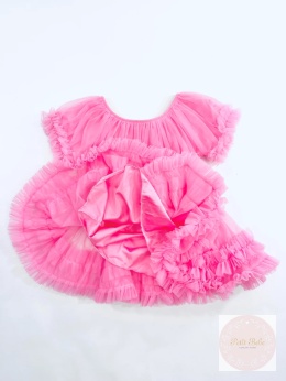 SUKIENKA TIULOWA GUMA BALONOWA LITTLE DOLLY FRILLY DRESS BUBBLEGUM